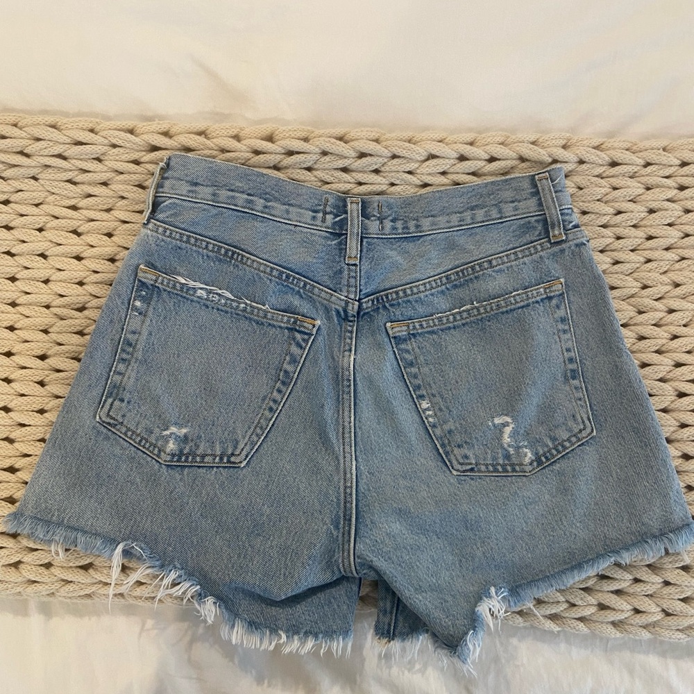 Agolde Parker Long Jean Shorts - Picture 2 of 4